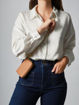 Porte-monnaie Equestre Cuir Etrier Beige equestre EEQT096M-vue-porte