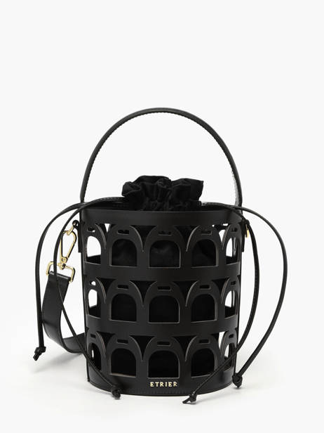 Bucket Bag Epona Leather Etrier Black epona EEPO136M